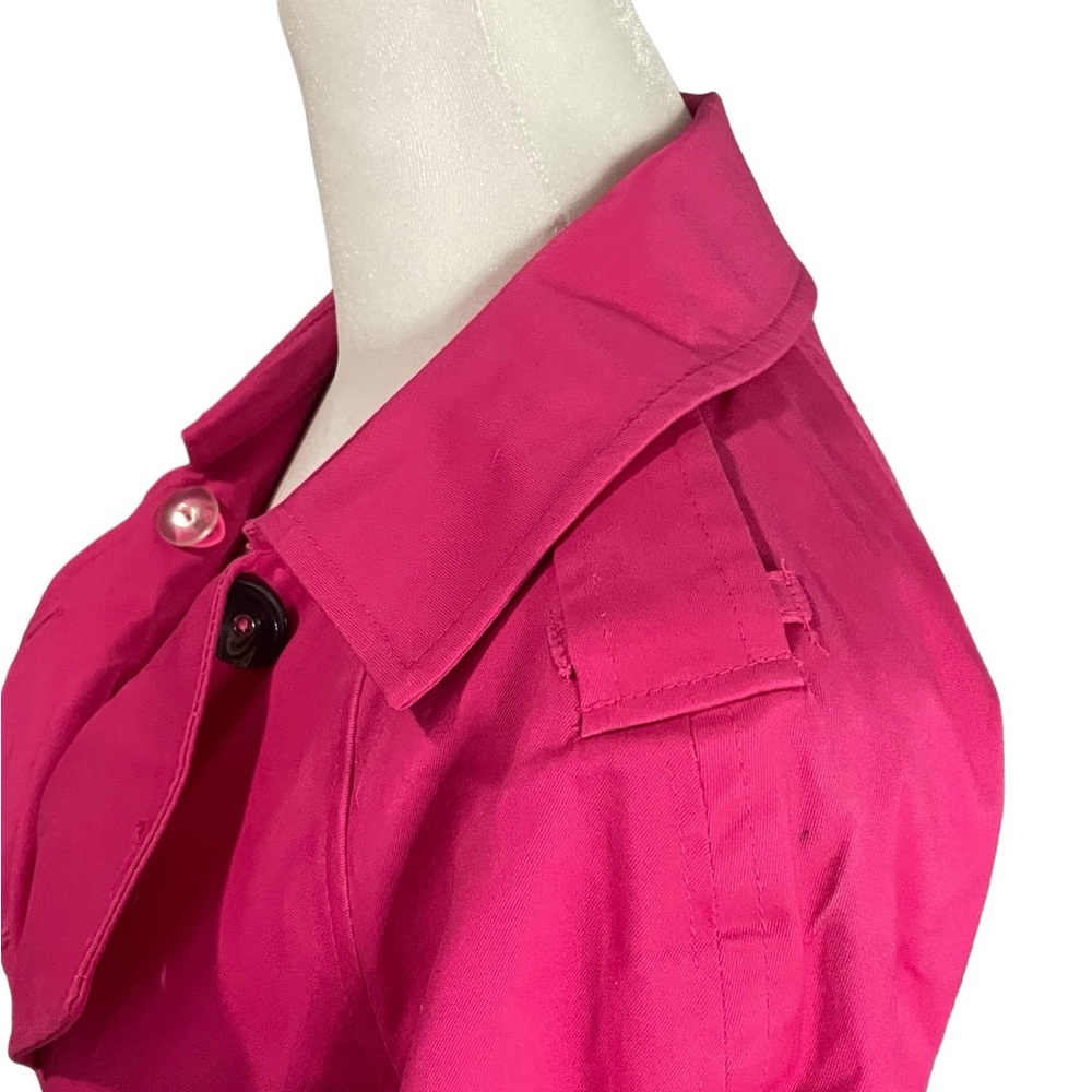 Apostrophe Small Hot Pink Double Breasted Women’s Blazer with Tie Waist - Picture 10 of 16